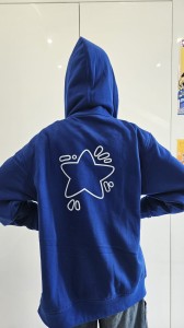 Bluza Sarka rozpinana niebieska