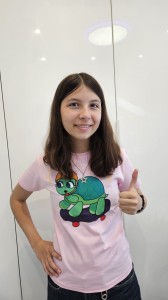 Koszulka Bartuś na deskorolce różowa